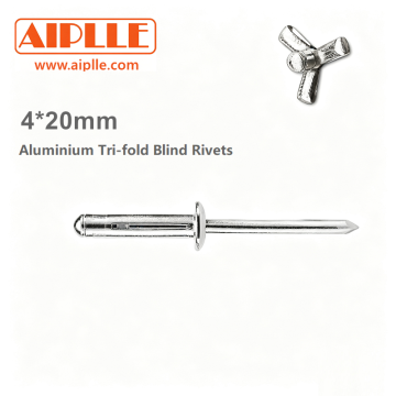 Rivets aveugles tripolaire en aluminium 4x20