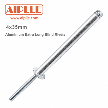 Rivets aveugles extra longs en aluminium 4x35