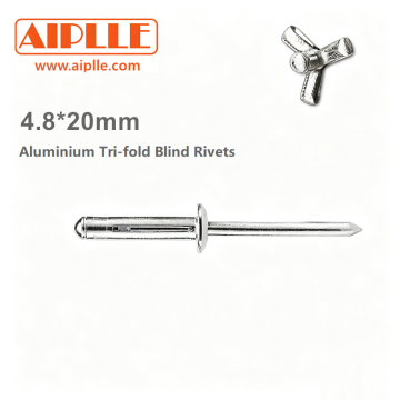 Rivets aveugles tripolaire en aluminium 4,8 x 20