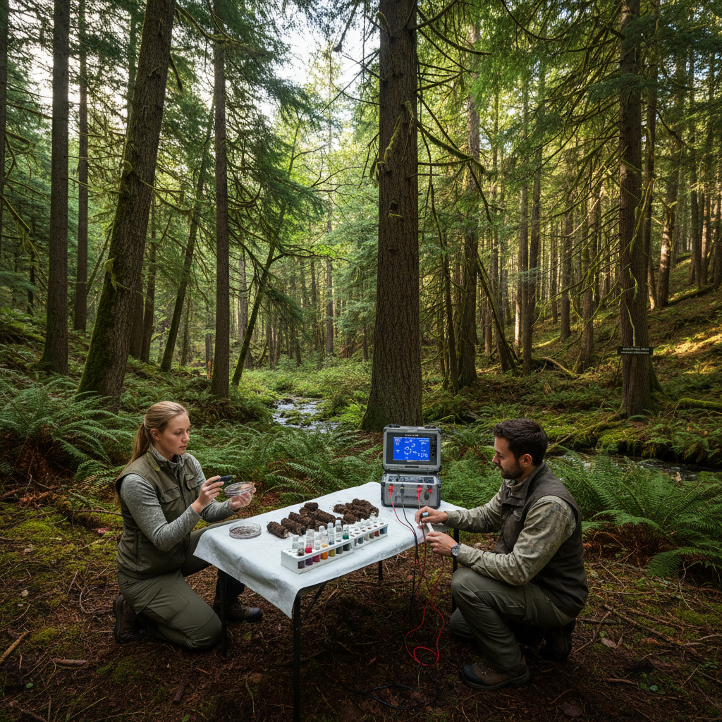 Soil Content Testing For Forestry Management
