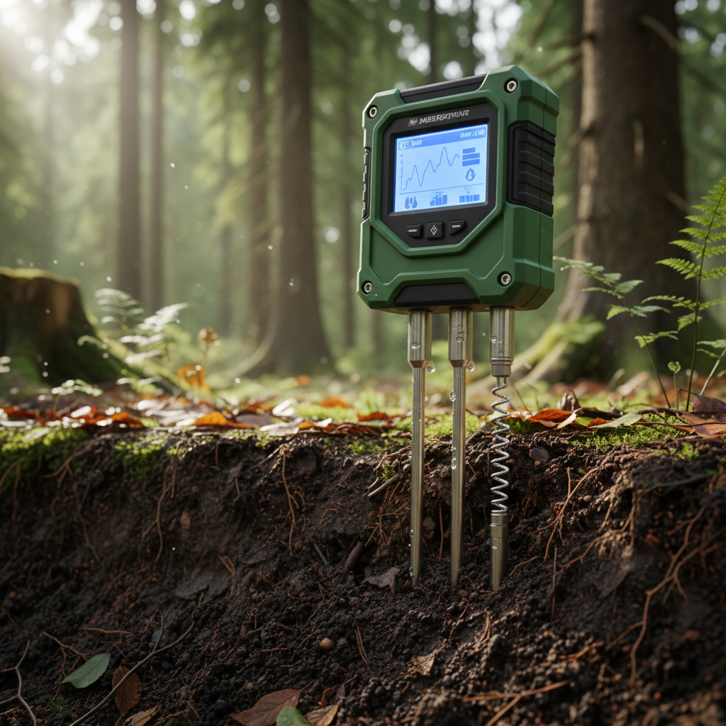 Soil Temperature And Humidity Meter For Forestry Management