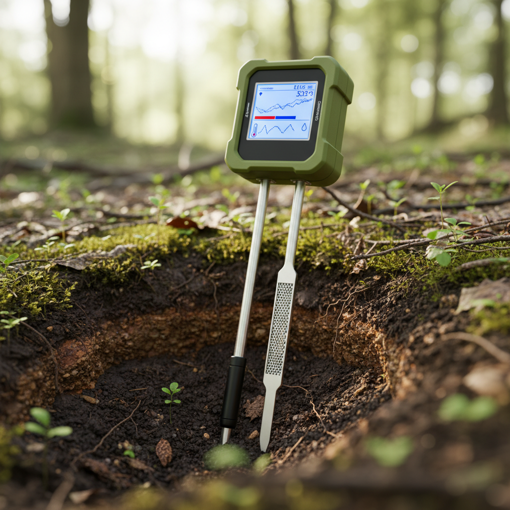 Soil Temperature And Humidity Meter For Ecological Research