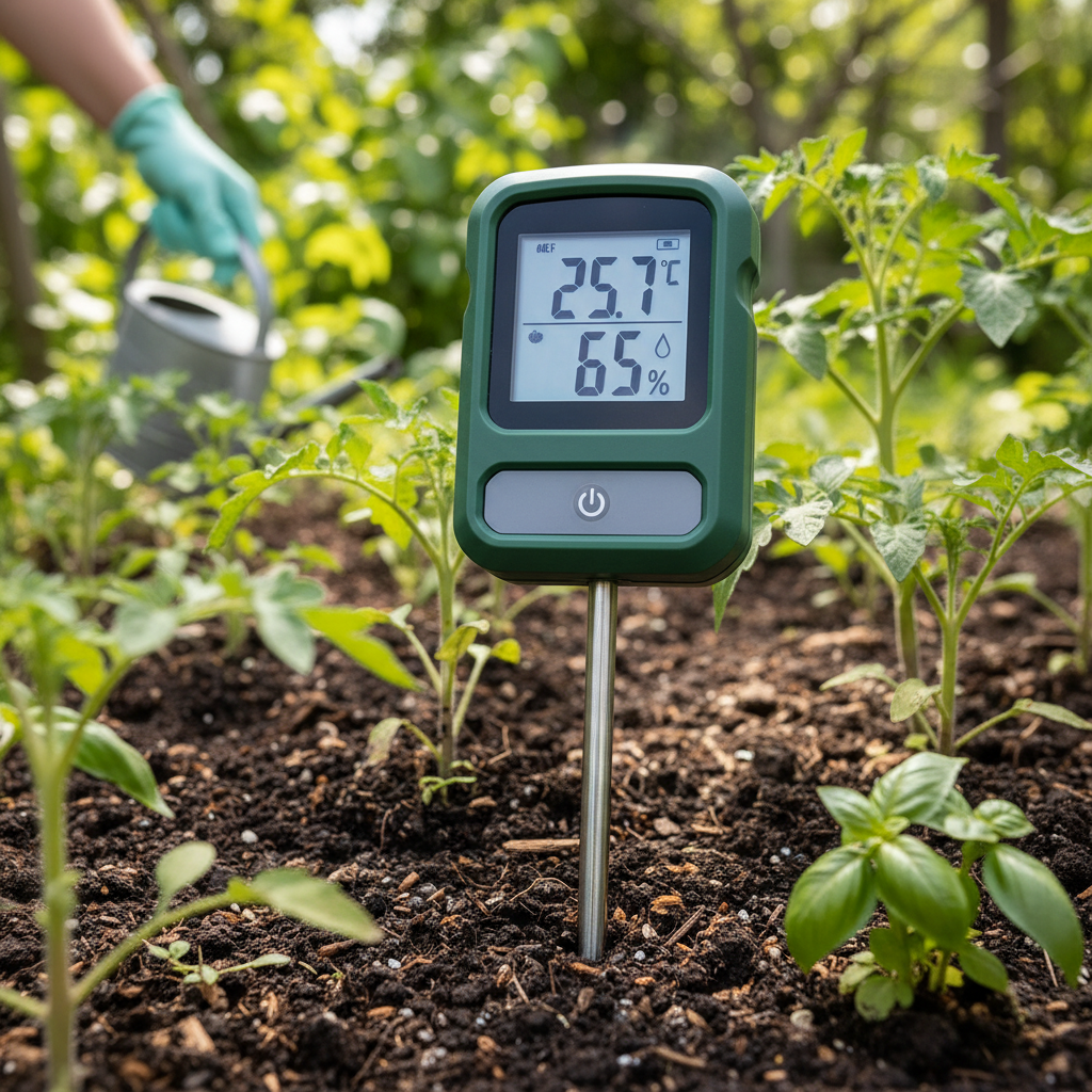 Soil Temperature And Humidity Meter For Horticulture & Gardening