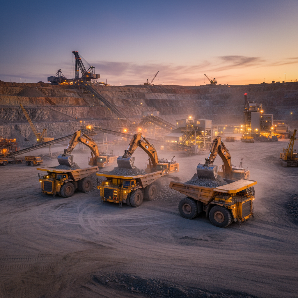 Loading Trucks For Rock And Ore Drilling Operations