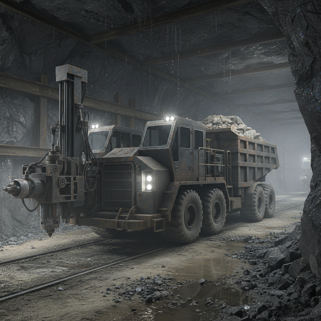 Shuttle Car For Rock And Ore Drilling Operations