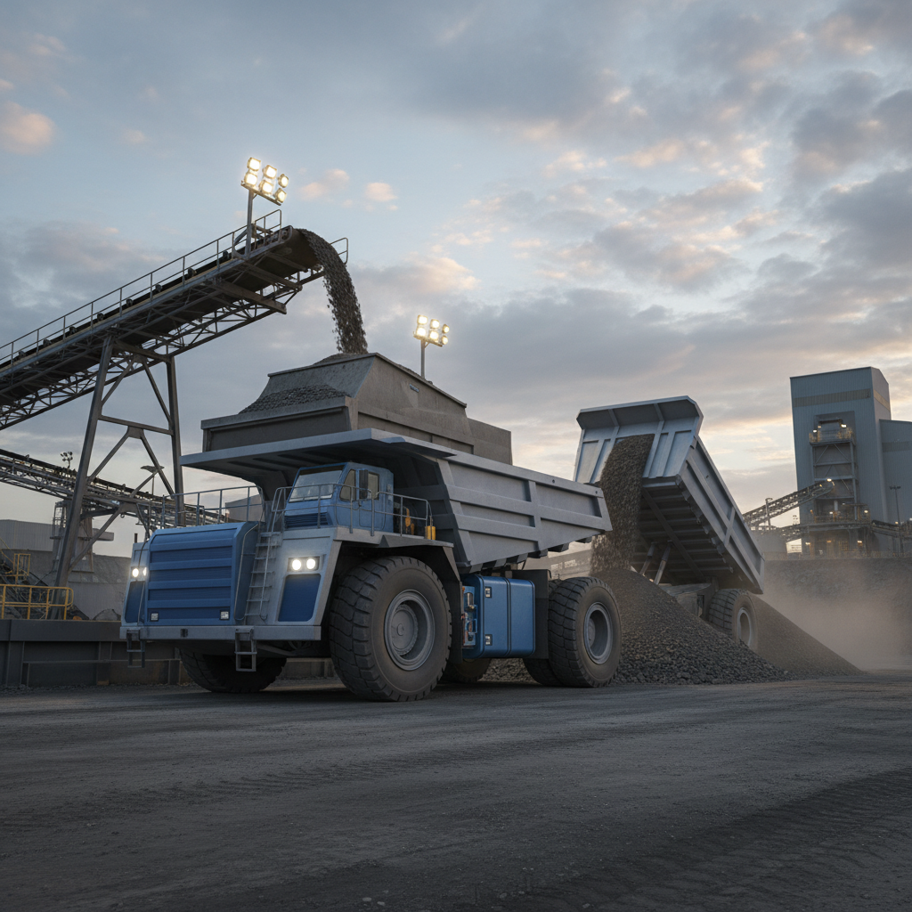Electric Dump Truck For Loading And Unloading Bulk Materials
