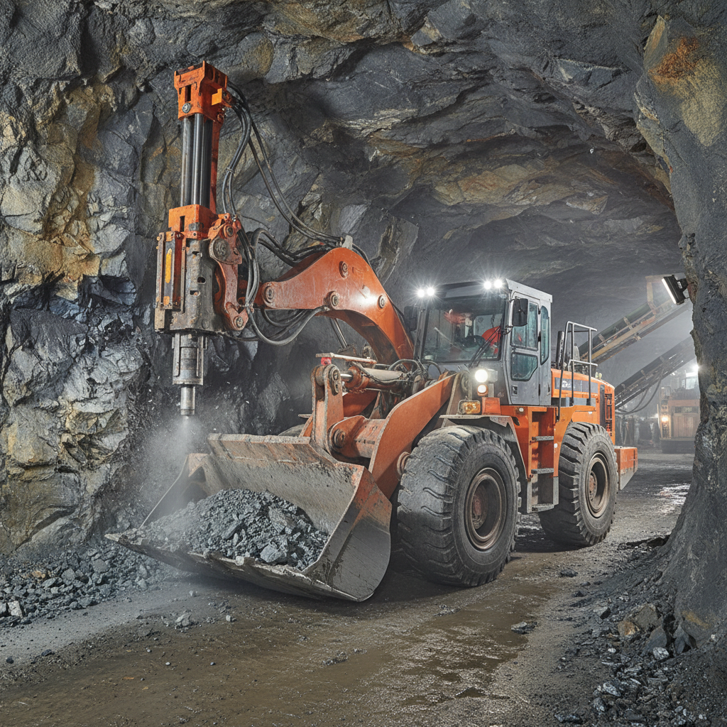 Underground Loader For Rock And Ore Drilling Operations