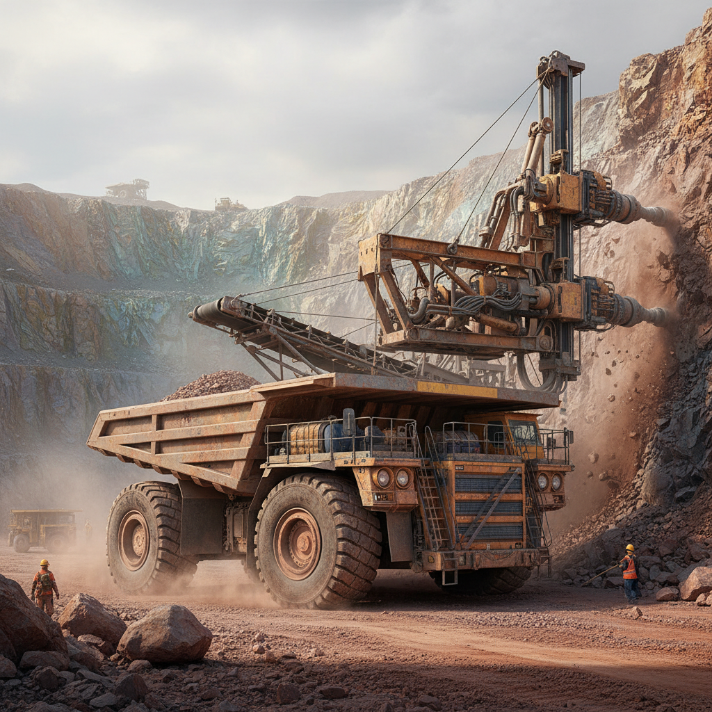 Haul Machine For Rock And Ore Drilling Operations