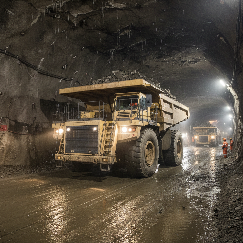 Hauling Dump Truck For Efficient Underground Material Transport