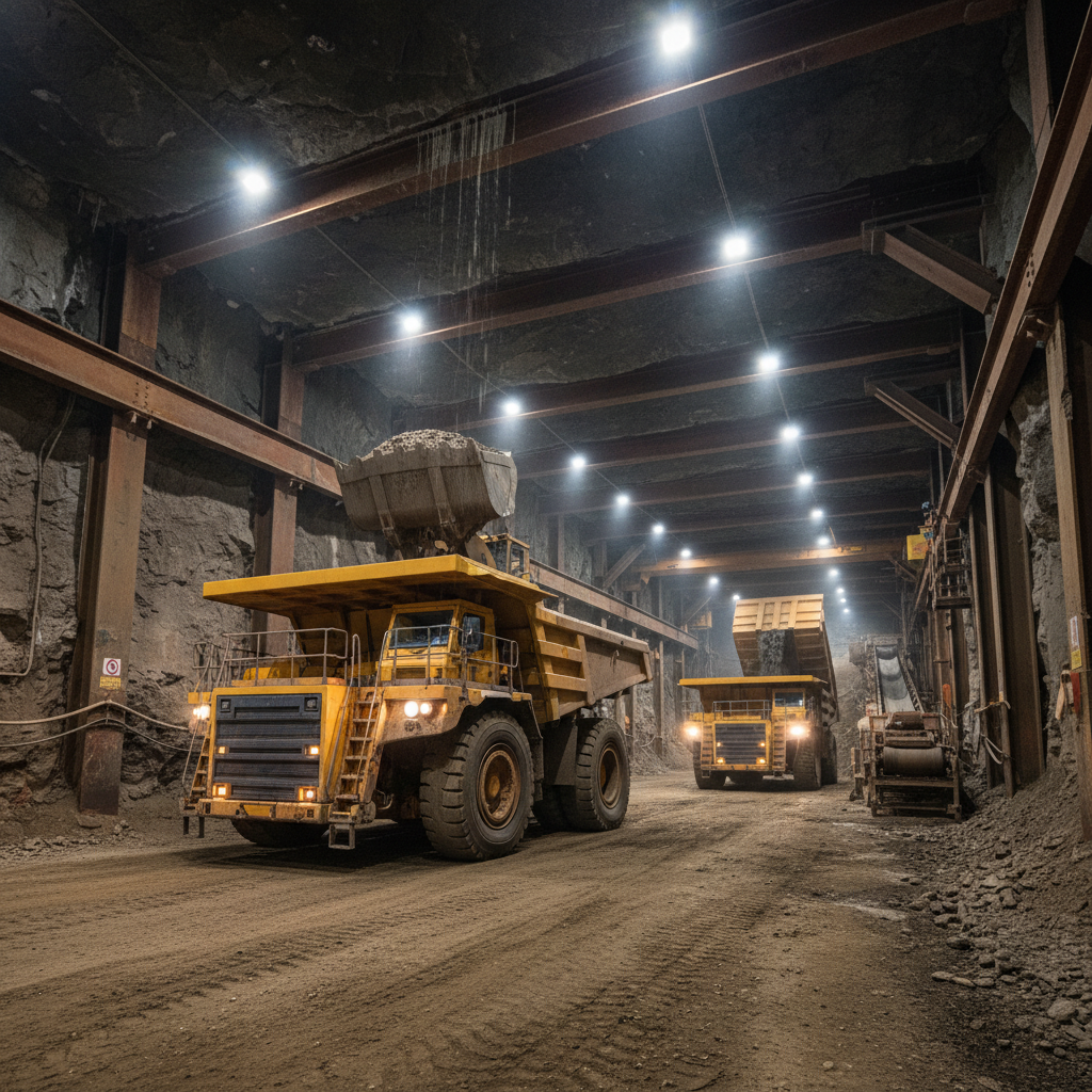 Underground Haul Trucks For Loading And Unloading Bulk Materials