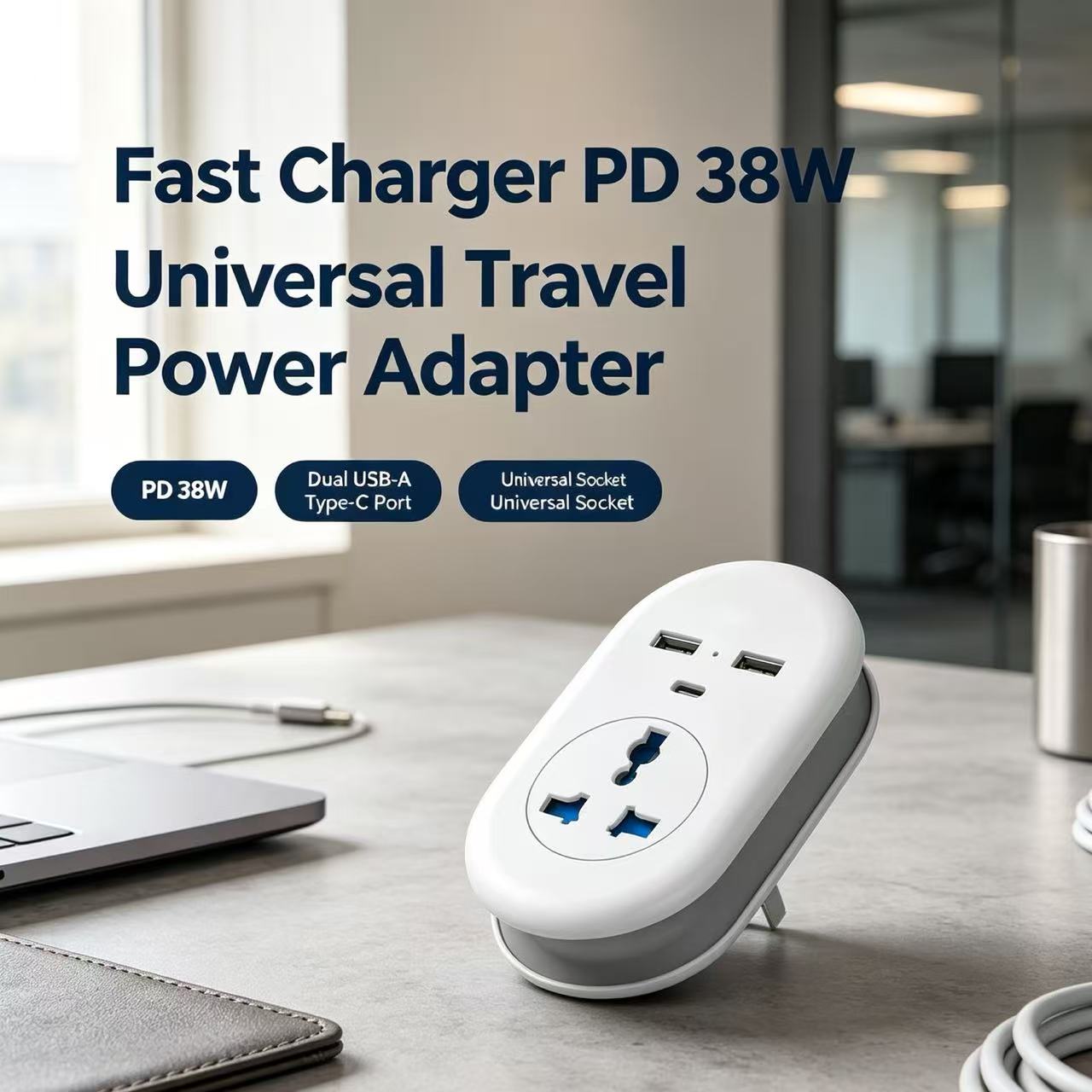 Fast Charger PD 38W Universal Travel Power Adapter