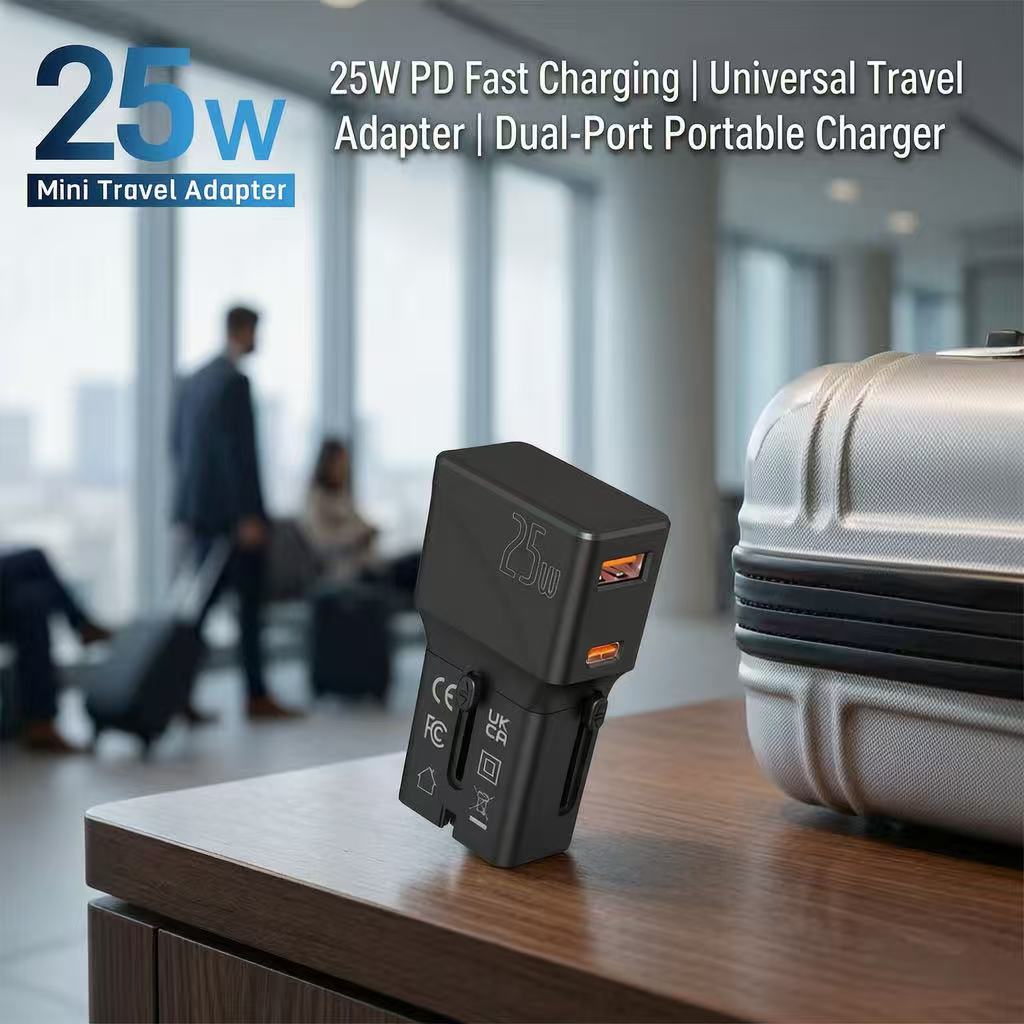 Adaptor Perjalanan Multi-Saku Universal 25W