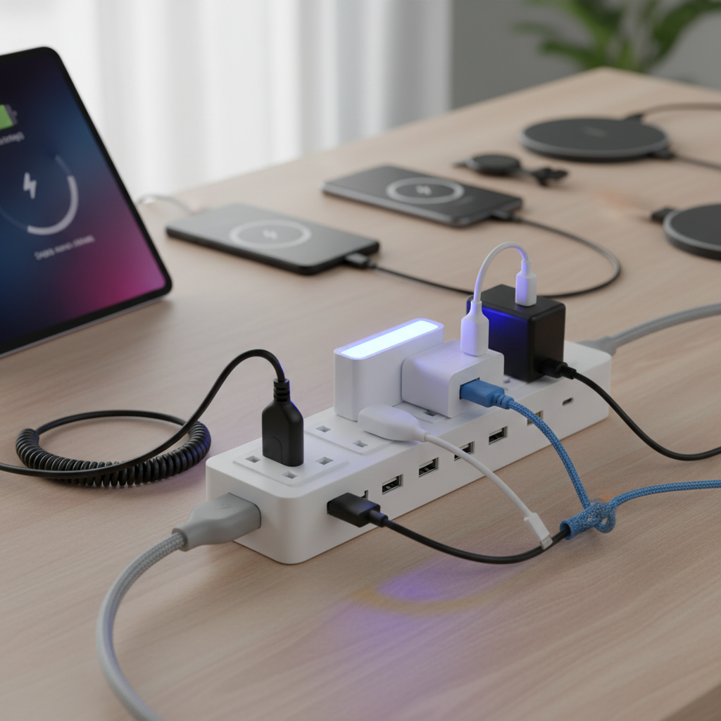 Uk Extension Lead For Device Charging Stations