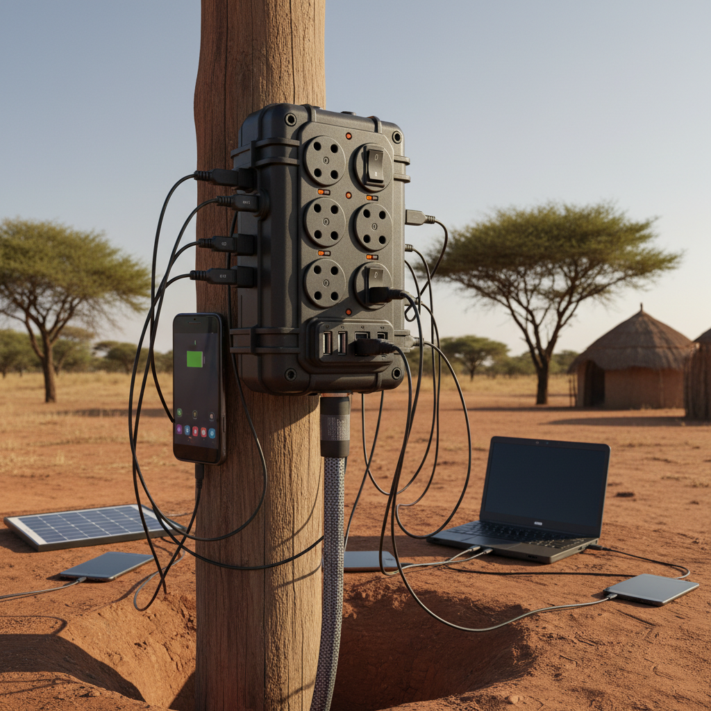 Africa Extension Socket For Device Charging Stations