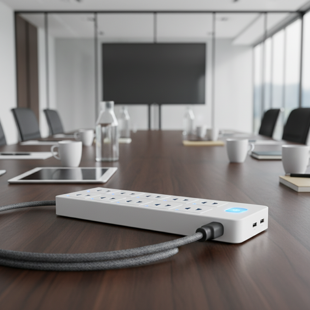 Surge Protected Extension Lead For Conference And Meeting Rooms