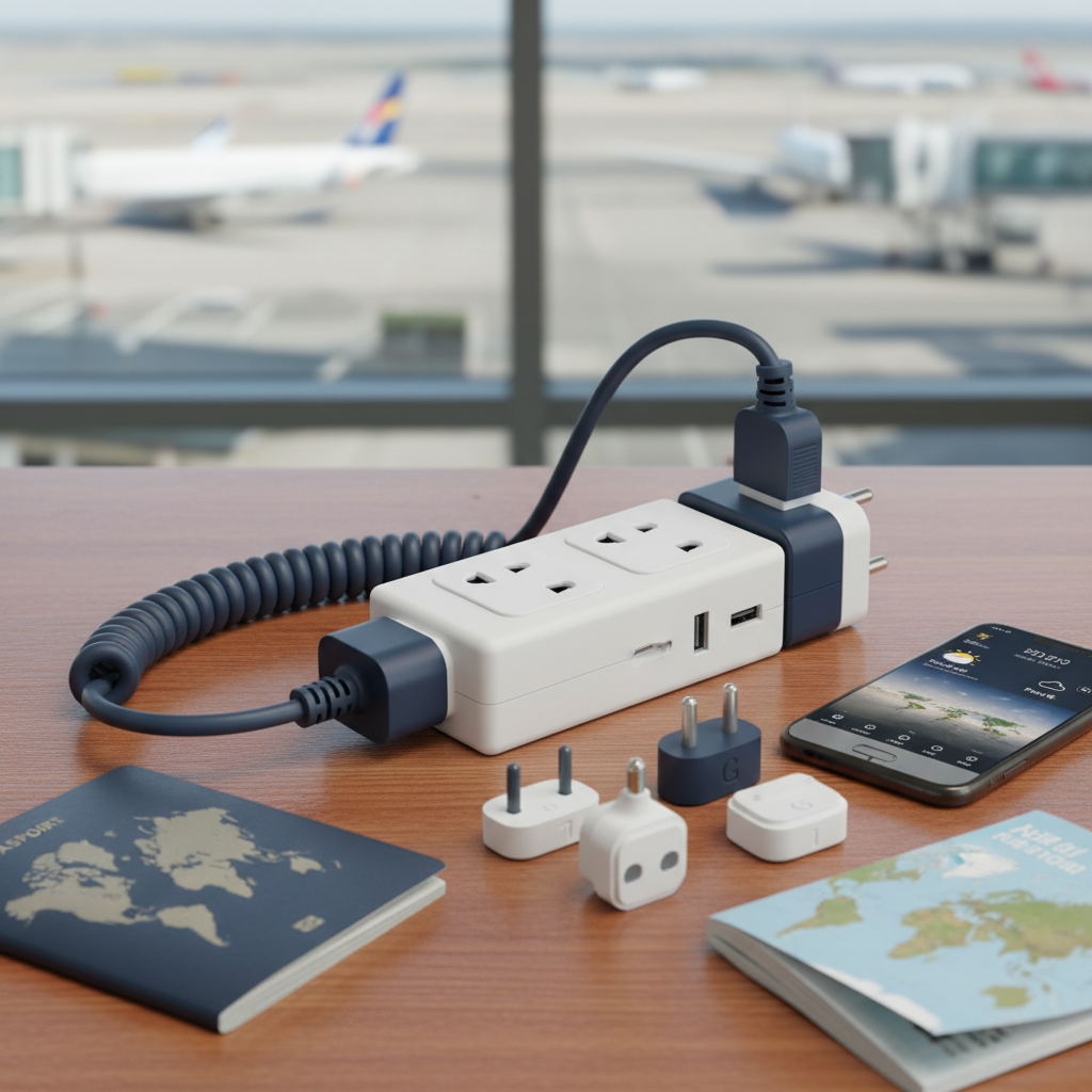 EU/KC Extension Socket For International Travel And Plug Conversion