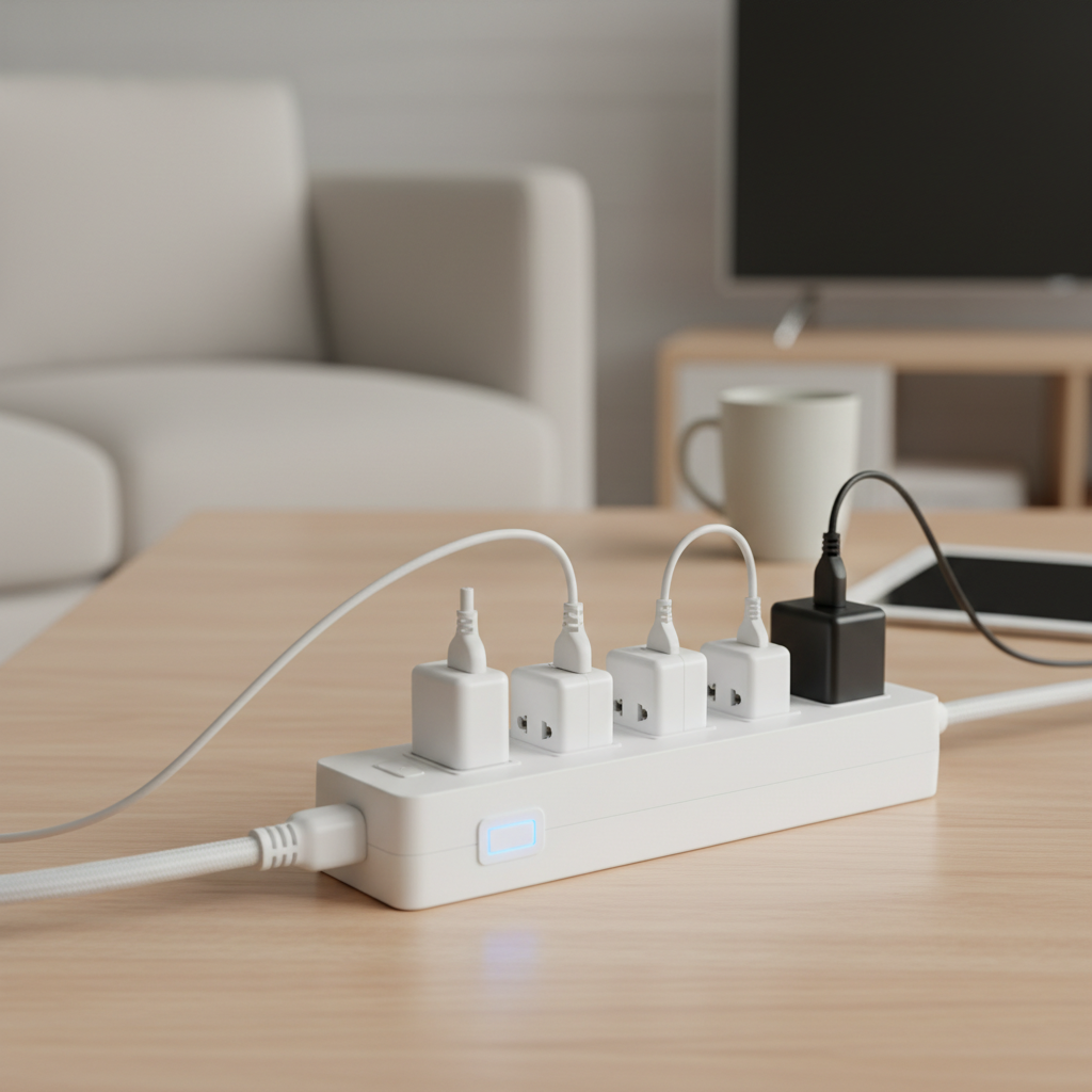 Extension Socket With Surge Protection For Home And Family Use