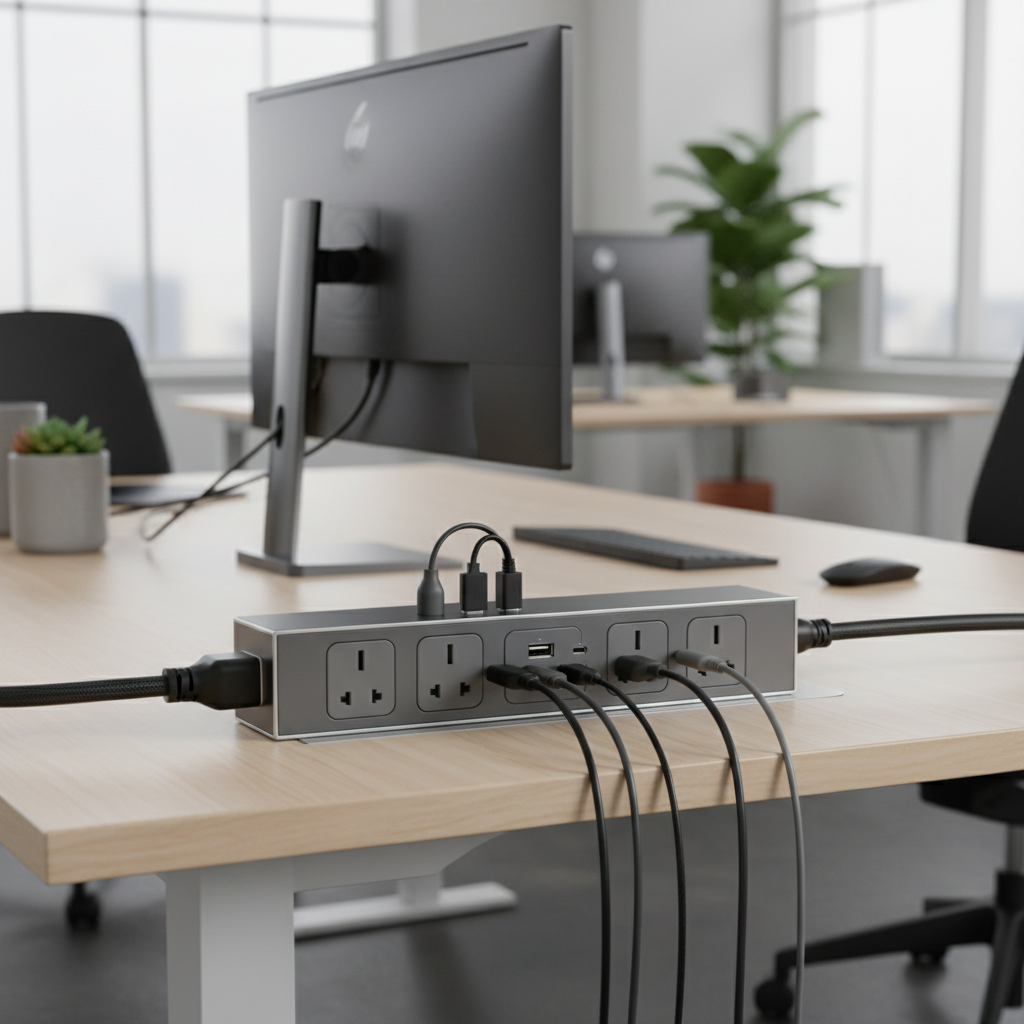 Extension Socket Uk For Office Desks And Workstations
