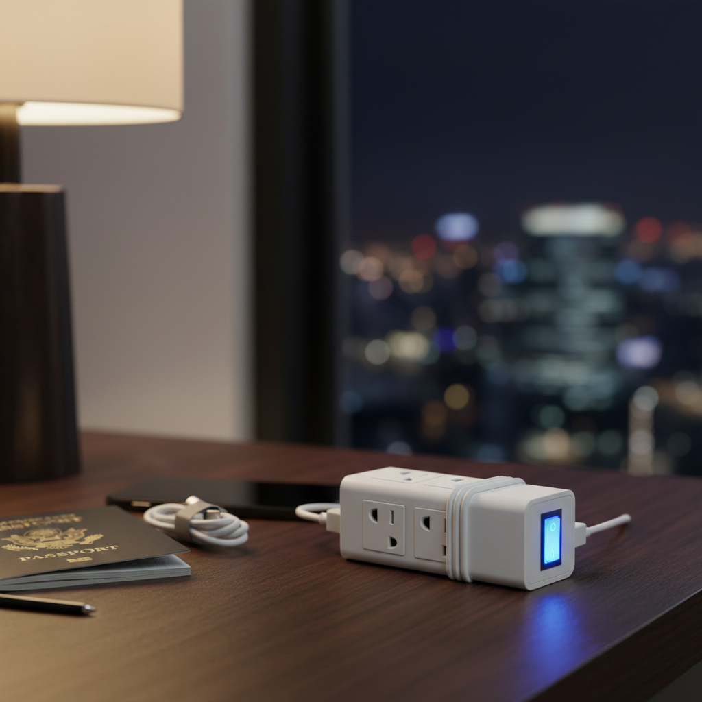 Power Strip With Switch For Business Travel