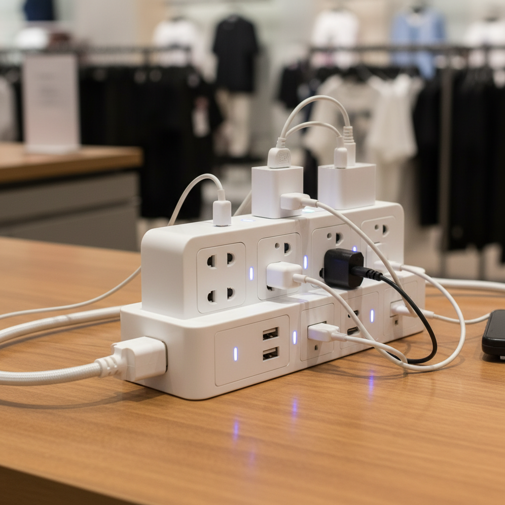 EU/KC Extension Socket For Retail Stores And Counters