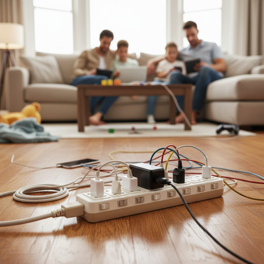 Multi Socket Extension Lead For Home And Family Use