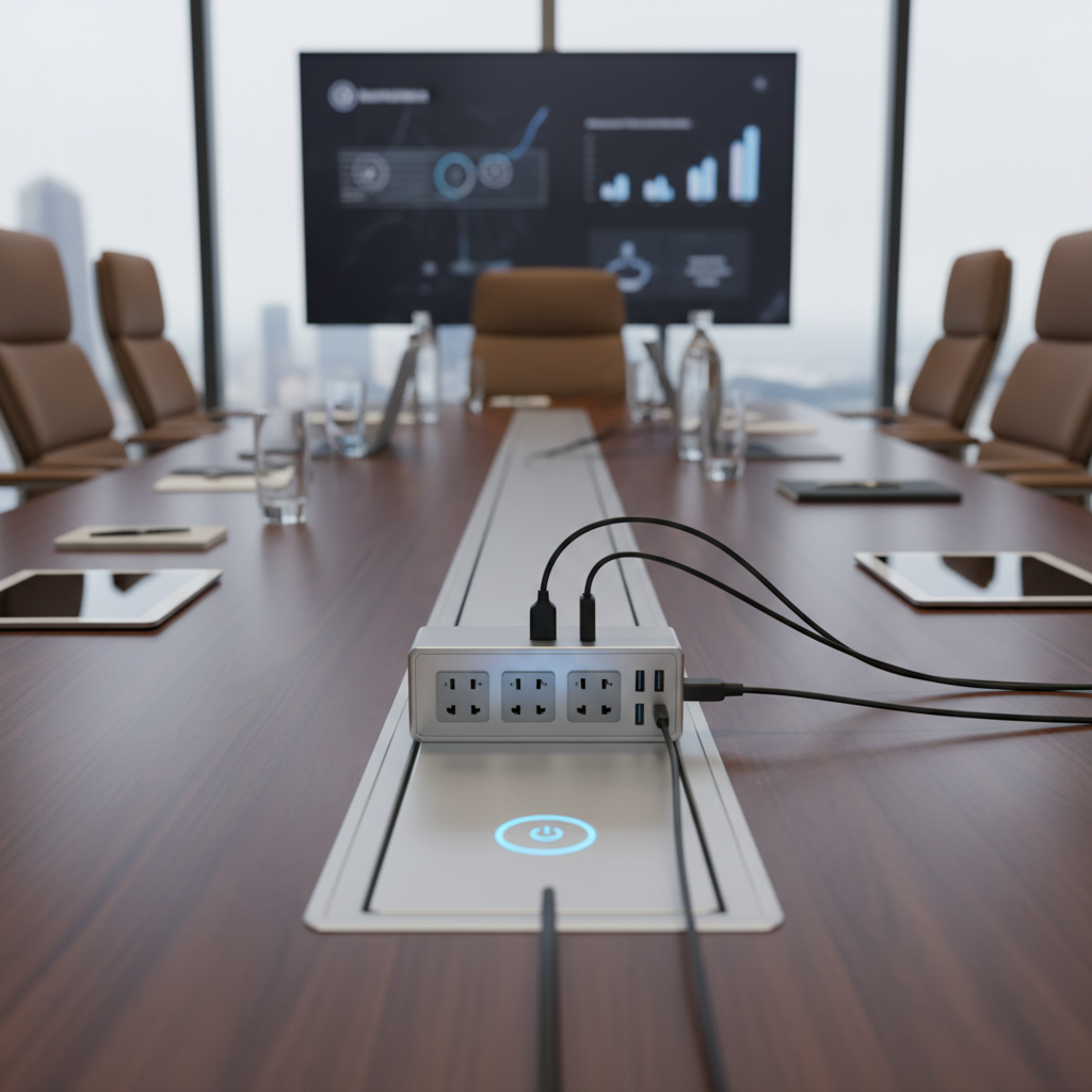 Power Extension Socket For Conference And Meeting Rooms