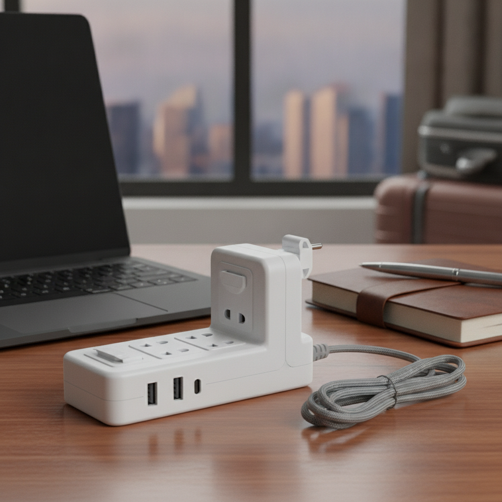 Surge Protector Power Strip For Business Travel