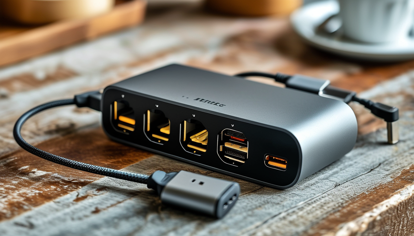 Extension Socket With Usb And Type C For Business Travel