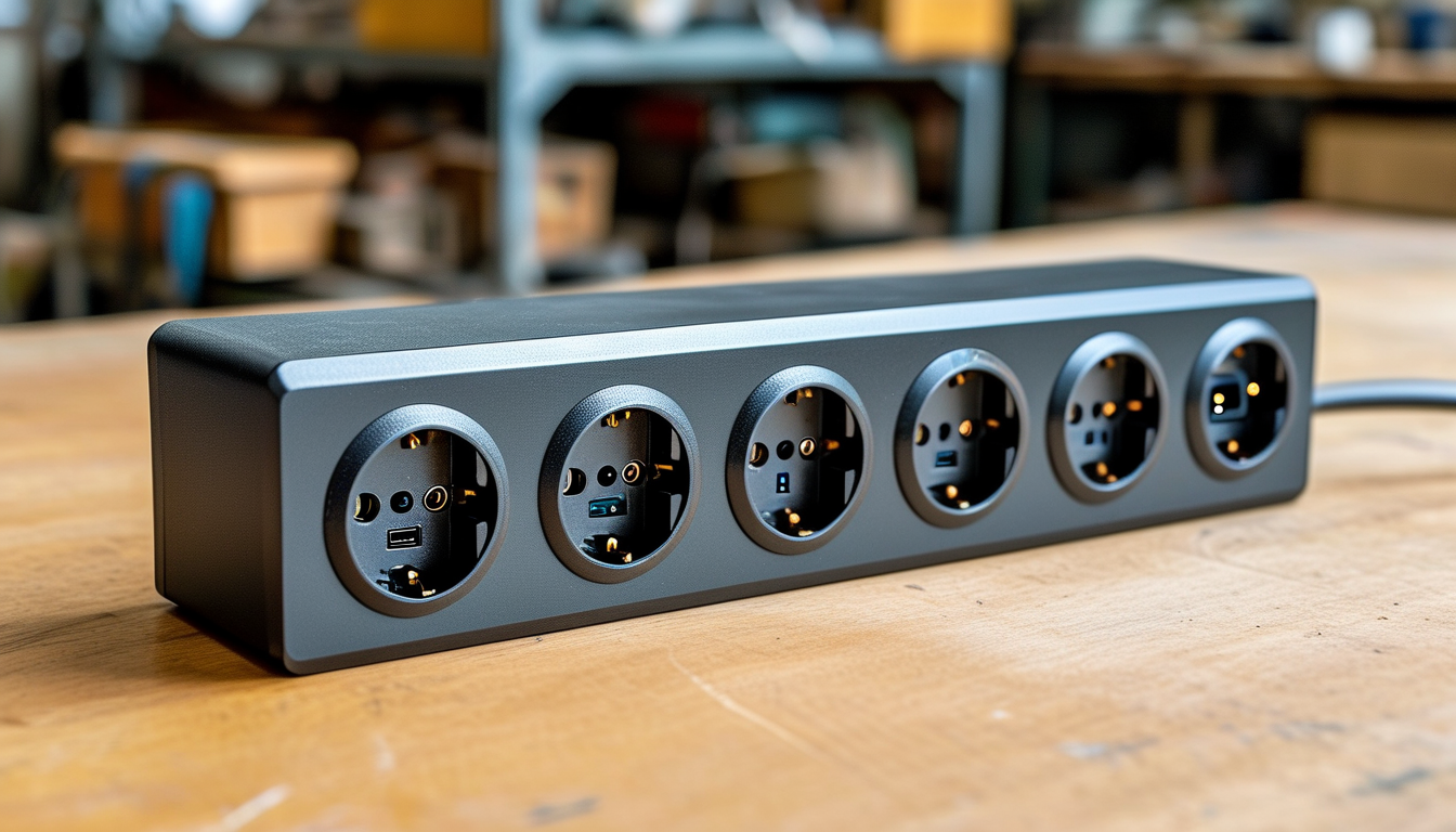 Extension Socket With Usb Ports For Workshops And Light Industrial Use