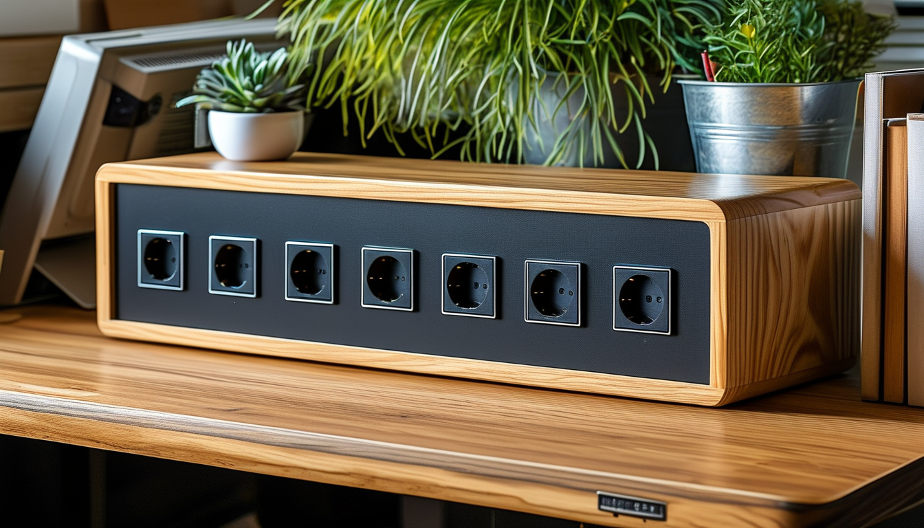 Extension Socket With Individual Switches For Office Desks And Workstations