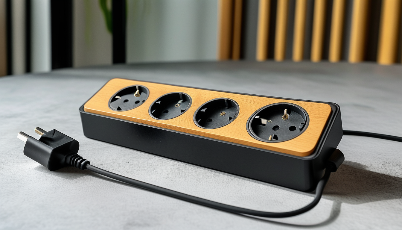 Extension Socket With Individual Switches For International Travel And Plug Conversion