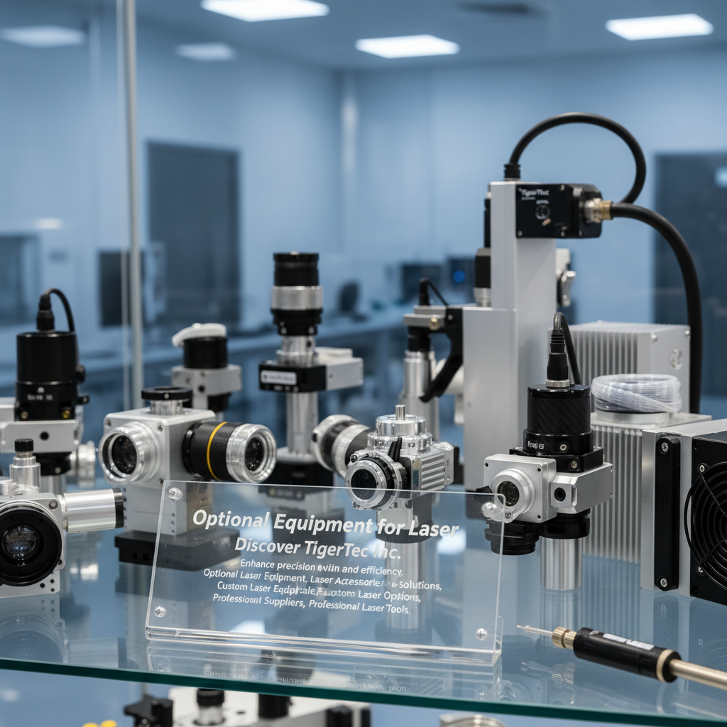 Opsionele toerusting vir laser