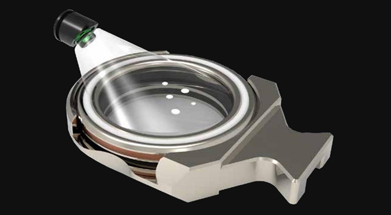 Protective mirror temperature monitoring
