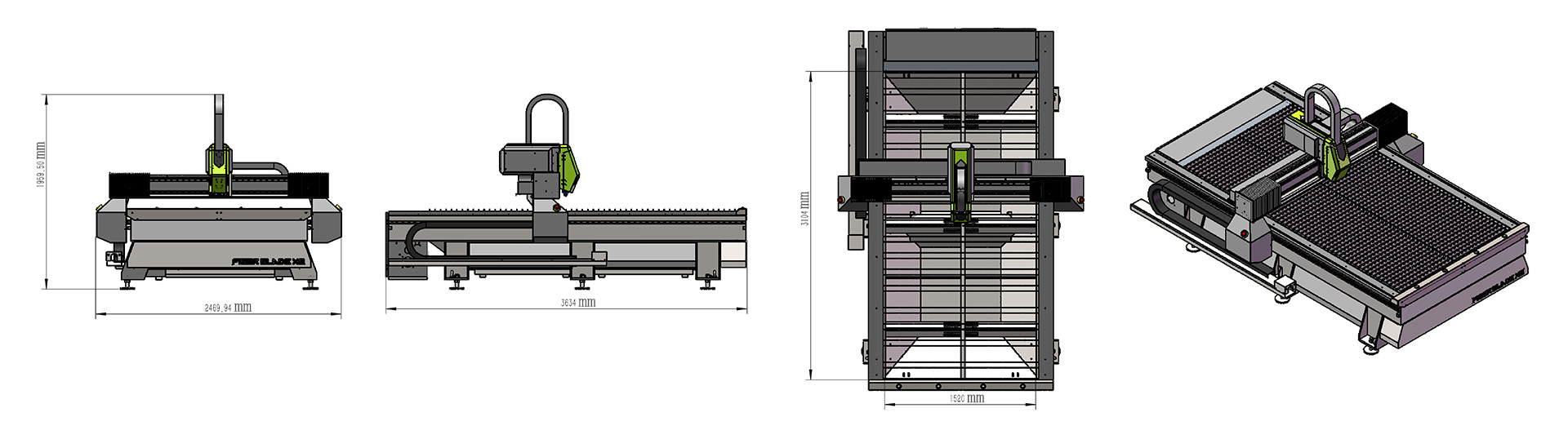Metallblech-Laserschneidmaschine