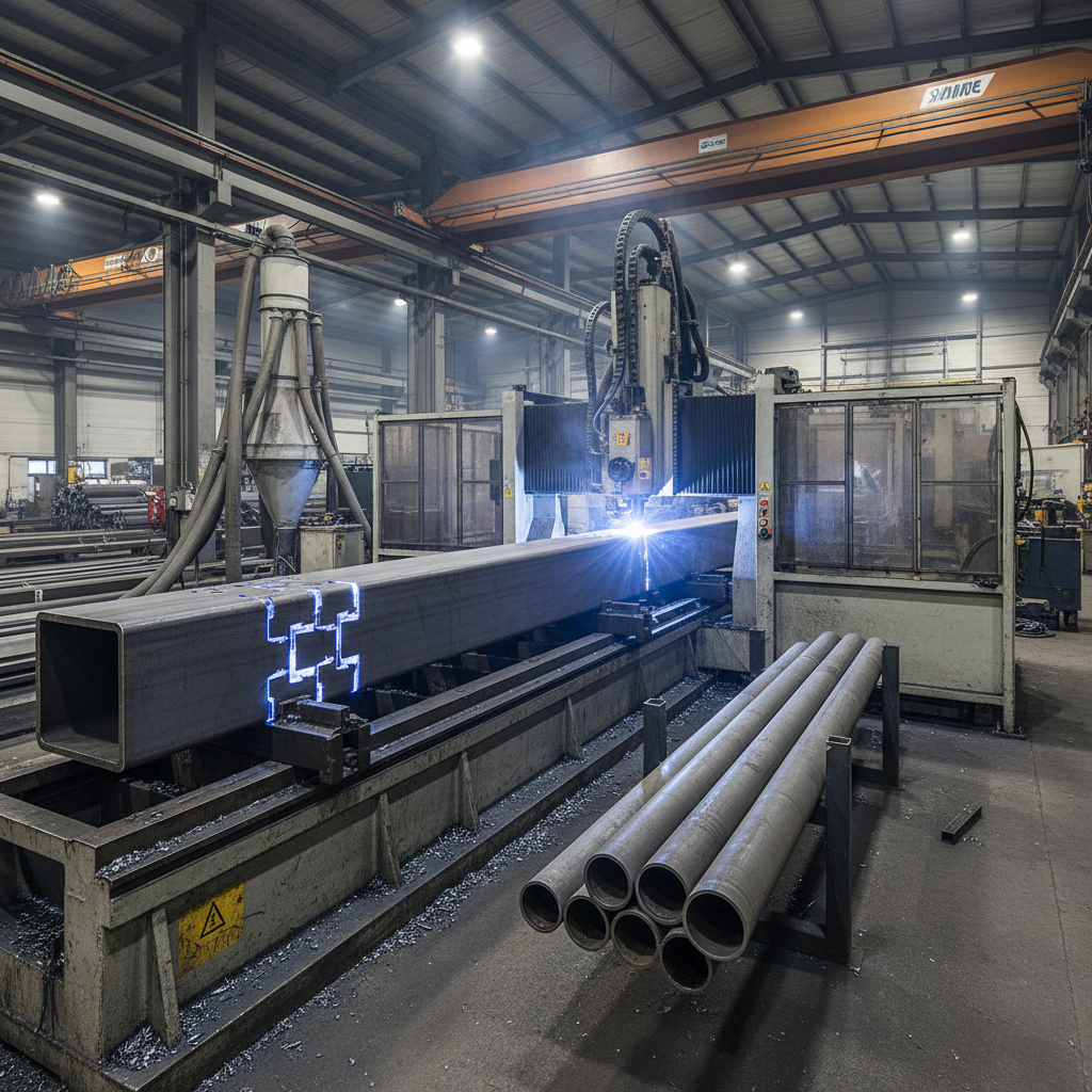 Cnc Machine For Structural Tube And Pipe Cutting