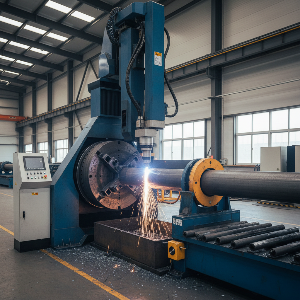 Cnc Cuting Machine For Structural Tube And Pipe Cutting