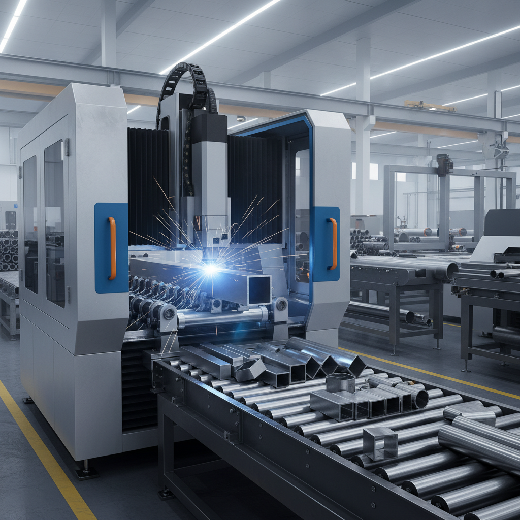 Laser Cnc Cutting Machine For Structural Tube And Pipe Cutting