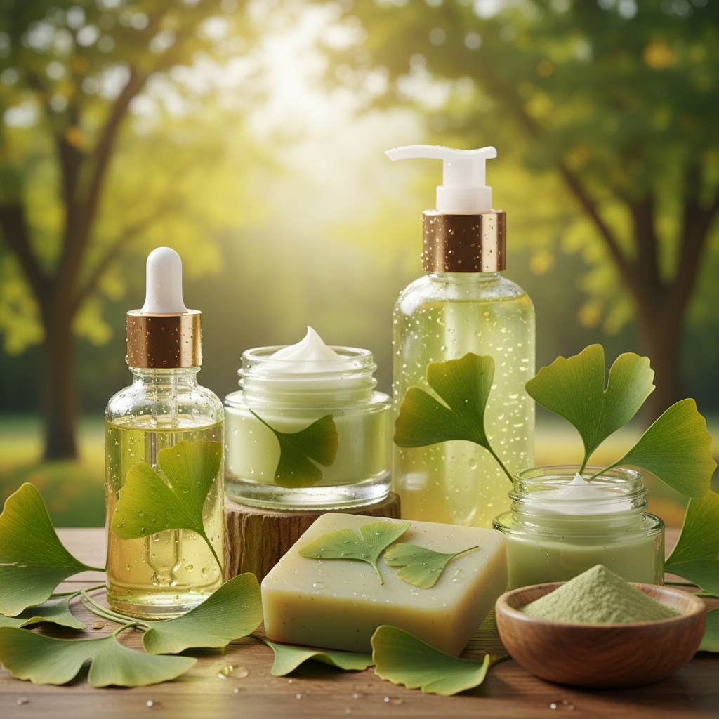 Ekstrakt z miłorzębu japońskiego do naturalnych produktów do pielęgnacji skóry i urody