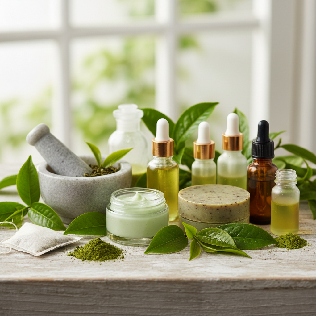 Ekstrakt z zielonej herbaty do naturalnych produktów do pielęgnacji skóry i urody