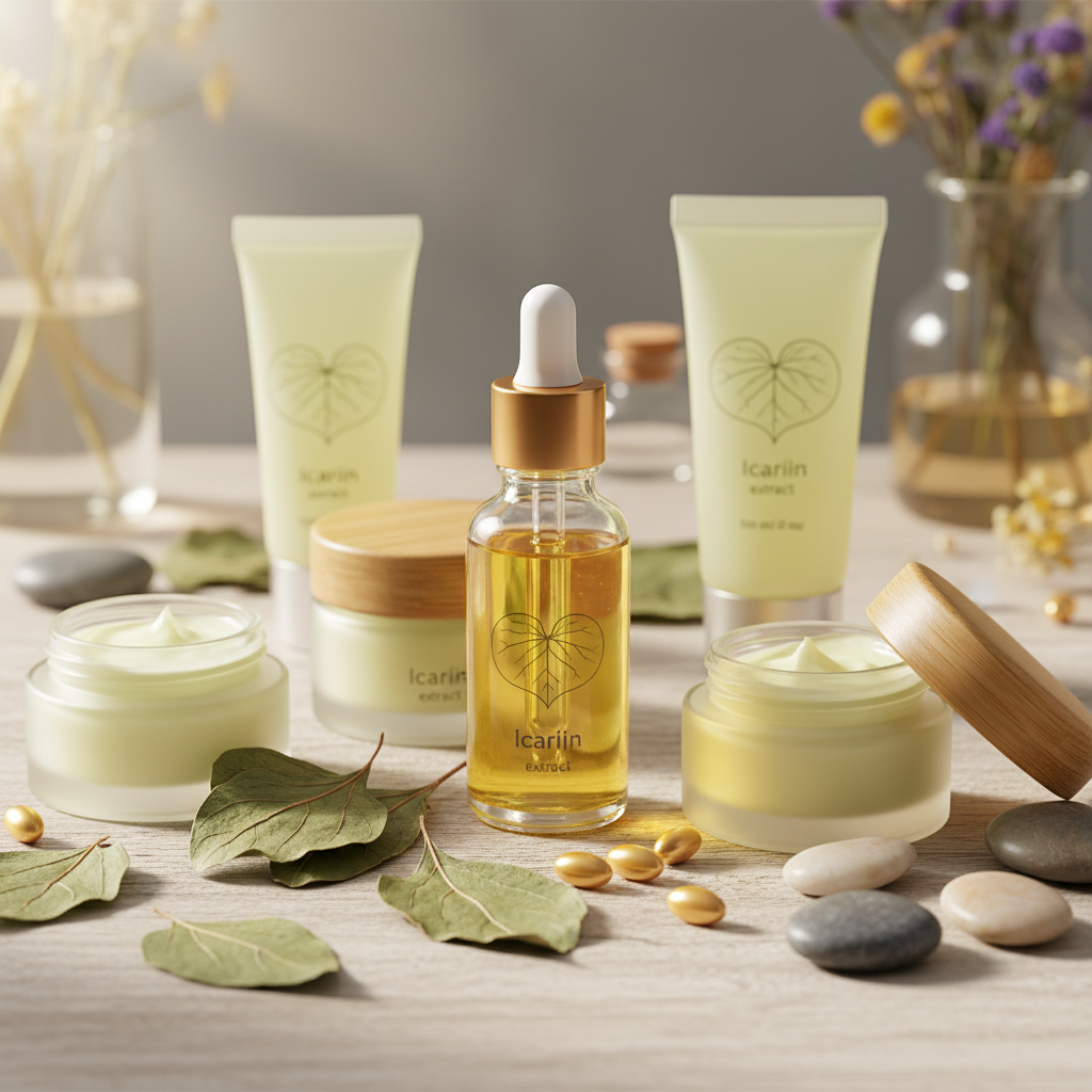 Ekstrakt z ikaryny do naturalnych produktów do pielęgnacji skóry i kosmetyków
