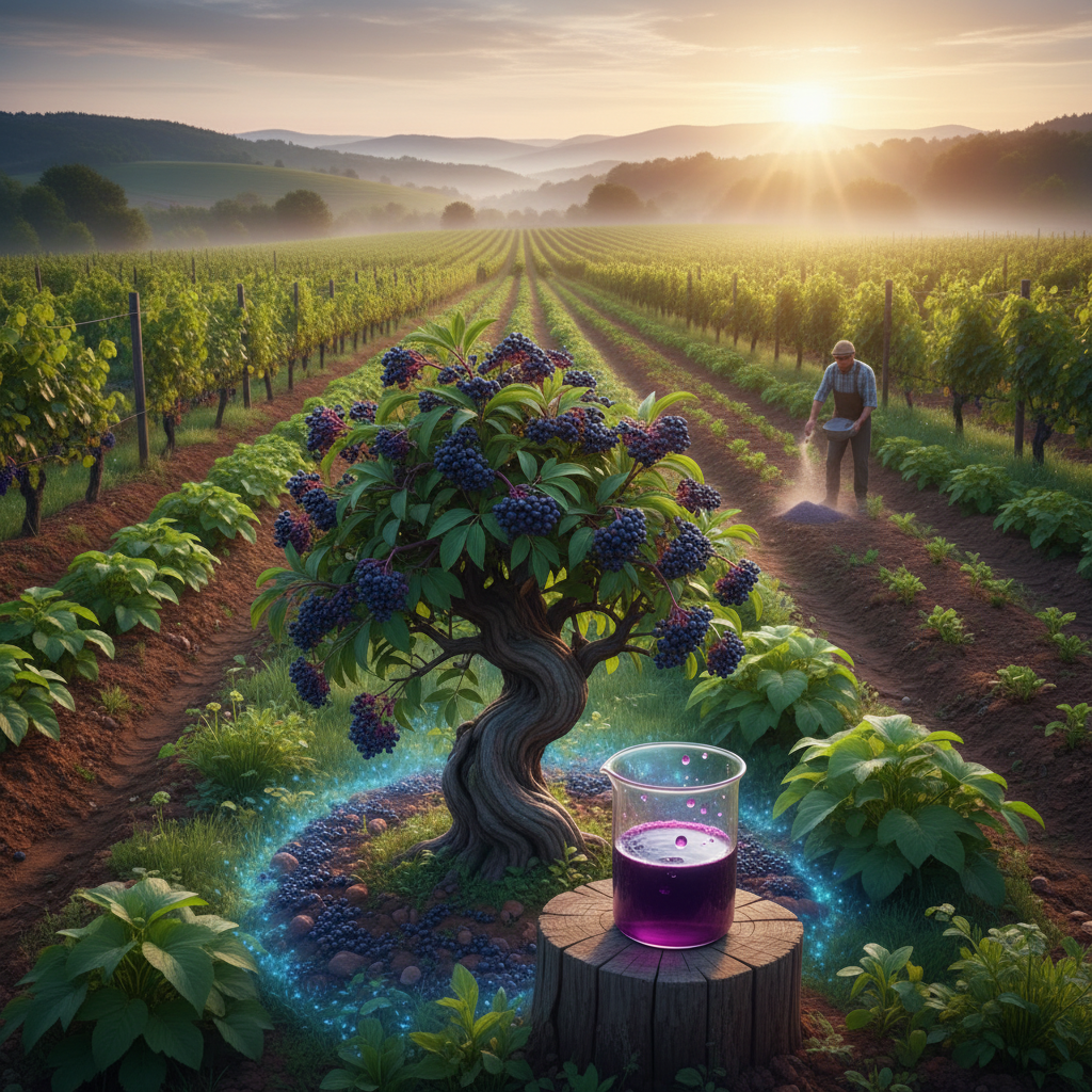 Elderberry Extract For Sustainable Agriculture And Farming