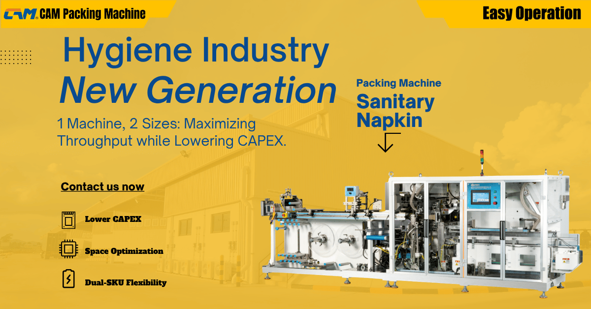 Doubling Efficiency at 2,000 Pcs/Min: The Strategic Advantage of CAM 300 Dual-Line Sanitary Napkin Packaging