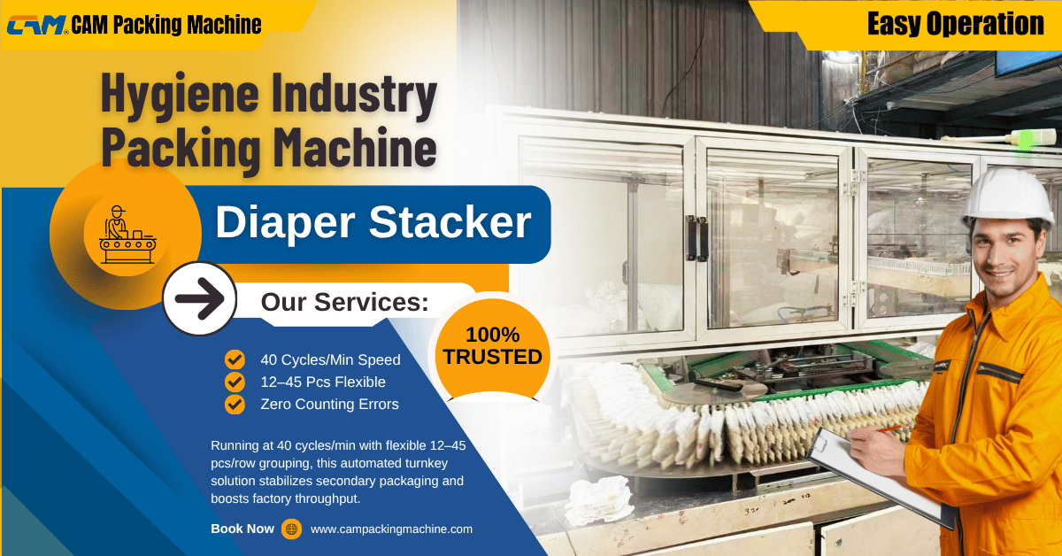 Why Automated Stacking Outperforms Manual Handling in Modern Diaper Packaging