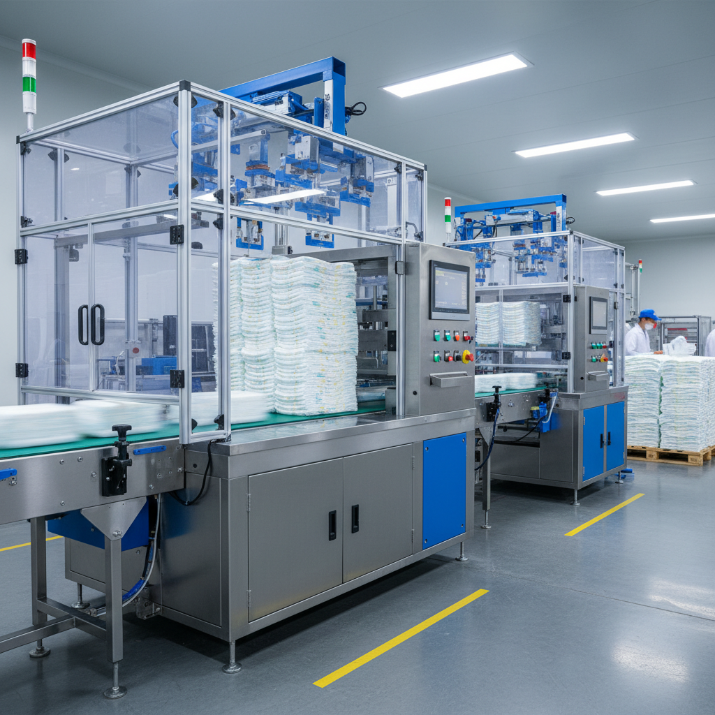 Diaper Stacking Machine For High-Speed Production Lines