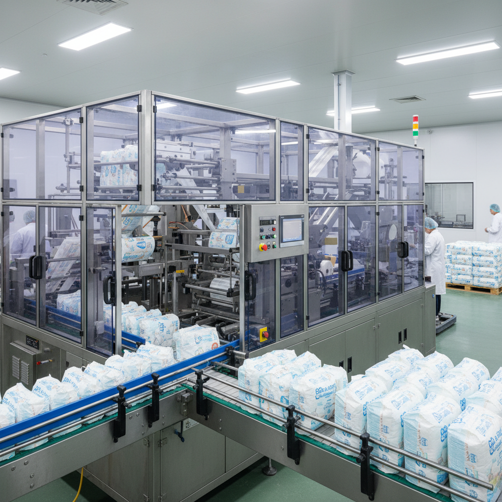 Baby Diaper Pull-Up Packing Machine For High-Speed Production Lines