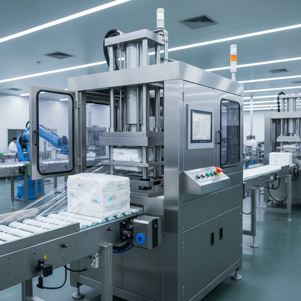 Diaper Counting And Compression Machine For High-Speed Production Lines