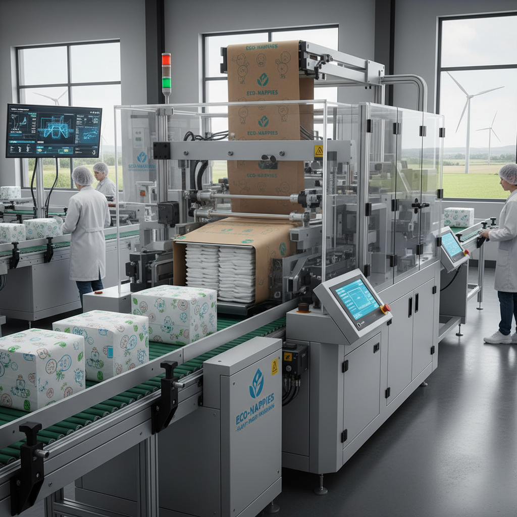 Paper-Based Diaper Packaging Machine For Automated Diaper Packaging