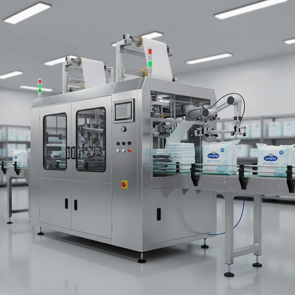 Fully Automatic Diaper Packaging Machine For Automated Diaper Packaging