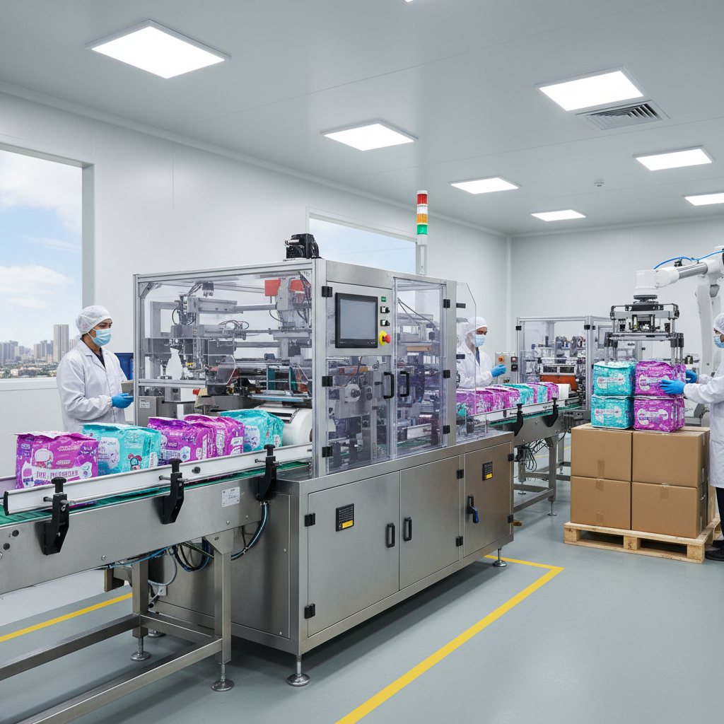 Menstrual Pants Packing Machine For Personal Hygiene Manufacturing