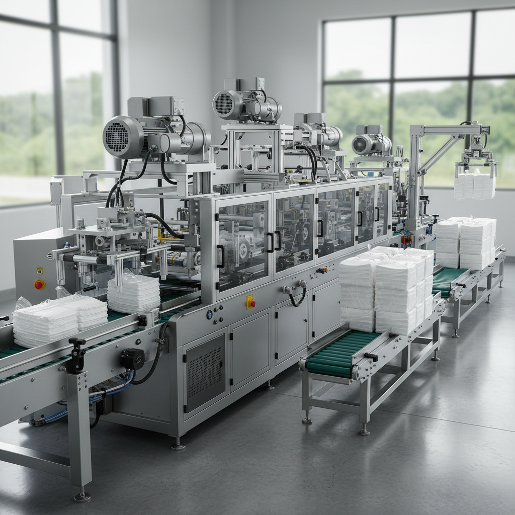 Servo-Driven Diaper Packaging Machine For Automated Diaper Packaging